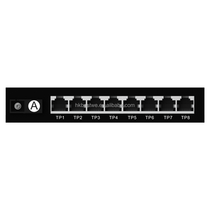 ตัวแปลงสัญญาณมีเดีย 1G8E ไฟเบอร์เป็นอีเธอร์เน็ต 8xRJ45 1xSC 10/100/1000 Base-Tx เป็น 100Base-FX อีเธอร์เน็ตไฟเบอร์สวิตช์ - Product Image 2