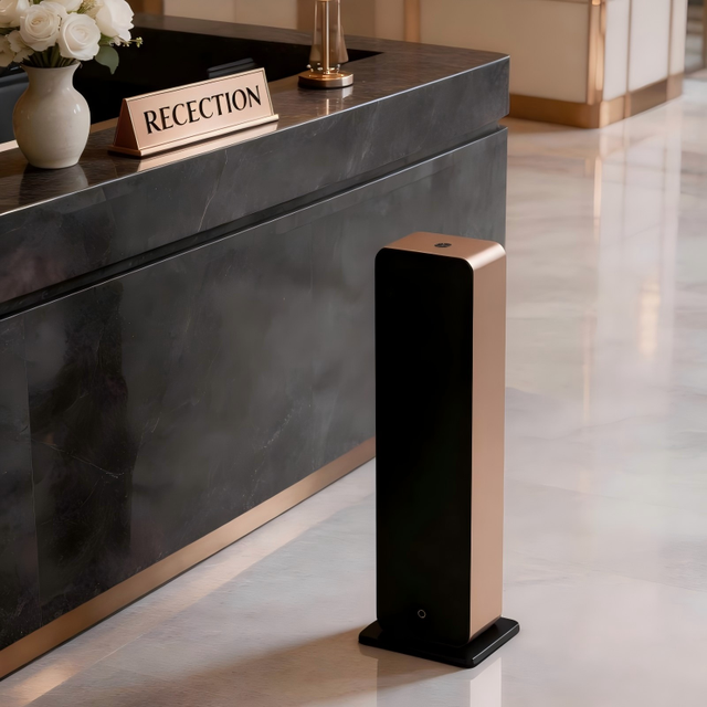 SCENTA Luxury Commercial Scent Diffuser Machine Metal Large Capacity Electric Electric air Diffuser Tower for Hotel Lobby OEM
