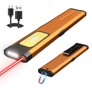 <span class=keywords><strong>ไฟฉาย</strong></span>พกพา XINSITE แบบชาร์จซ้ำได้ IP44 กันน้ำ 500lm ดีไซน์บางเฉียบ แสงขาว/น้ำเงิน/แดง พร้อมไฟเตือนและคลิปหนีบปากกา ให้ลำแสงแบบกระจาย - Product Image 3