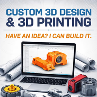 Produits imprimés en 3D sur mesure, service d'impression, prototypage rapide, conception 3D Solidworks, fichier STL, service de conception CAO 3D, design industriel