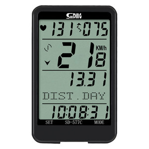 Sunding không dây xe đạp máy tính với không dây Heart Rate <span class=keywords><strong>Monitor</strong></span> - Product Image 2