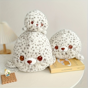 Nouvel arrivage Sleepy Snuggles Seal <span class=keywords><strong>peluche</strong></span> sieste Animal en <span class=keywords><strong>peluche</strong></span> Arctic Seal <span class=keywords><strong>peluche</strong></span> <span class=keywords><strong>Squishy</strong></span> Animal en <span class=keywords><strong>peluche</strong></span> pour l'anxiété Big Eyes Seal - Product Image 2