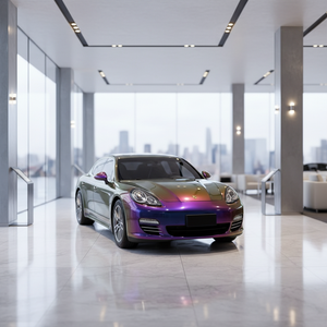 Rollo de Película de Envoltura para Autos NIKO, PET que Cambia de Color, Superbrillante, Metálica, Autoadhesiva, Autoregenerable, Protección UV del 99%, 7.5mil - Product Image 1