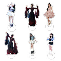 Standee Akrilik Kreatif Ju Jingyi 10cm, Dekorasi Meja Selebriti, Hadiah Ulang Tahun untuk Teman, Koleksi Gantungan Kunci