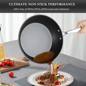 26cm Deep Non-Stick Frying Pan Anodized Aluminum <b>Cookware</b> PFOA-Free & Dishwasher Safe for All Stovetops - Product Image 1