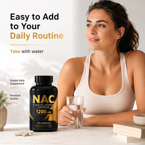 Complément Antioxydant à Forte Demande : N-Acétyl L-Cystéine 1200 mg NAC en Capsules avec Sélénium, Vitamines B6 et B12 – Végétalien, pour Adultes, Améliore la Santé - Product Image 5