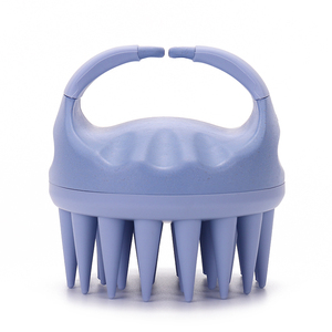 Eco Friendly Wheat Straw Scalp <b>Brush</b> & Massager Silicone Hair Exfoliating <b>Brush</b> Cleaning <b>Brush</b> Super Long Bristle for Home Use - Product Image 5