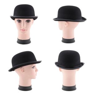 Bowler <b>Hat</b> Costume Cosplay Party Fancy Black Bowler <b>Hat</b> Costume <b>Church</b> <b>Hat</b> Halloween Costume - Product Image 3