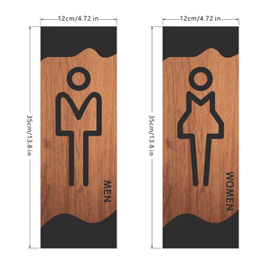 US Stock livraison gratuite auto-adhésif acrylique toilettes salle <span class=keywords><strong>de</strong></span> bain toilette <span class=keywords><strong>porte</strong></span> signe hommes femmes salle <span class=keywords><strong>de</strong></span> bain signe <span class=keywords><strong>plaque</strong></span> - Product Image 5