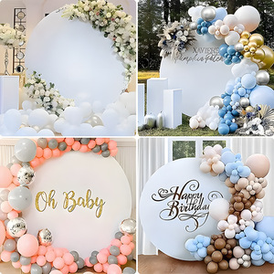 Il produttore fornisce la copertura elastica dell'arco del panno della festa nuziale, decorazione dello sfondo di evento di compleanno di fotografia di colore solido - Product Image 5