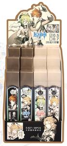 Set da 6 Matite Meccaniche a Tema Genshin Impact, 0.5mm, Strumento di Scrittura Automatico, Cancelleria Scolastica, Penna a Pressione, Regalo - Product Image 5