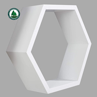 Étagères flottantes MDF, étagères de rangement murales pour salle de séjour et salle de bain