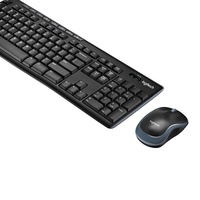 Combo de Teclado y Ratón Inalámbrico USB Logitech MK270, Estilo 3D, para Mano Derecha, LED, Esenciales de Oficina, Windows, Teclas de Acceso Rápido Multimedia