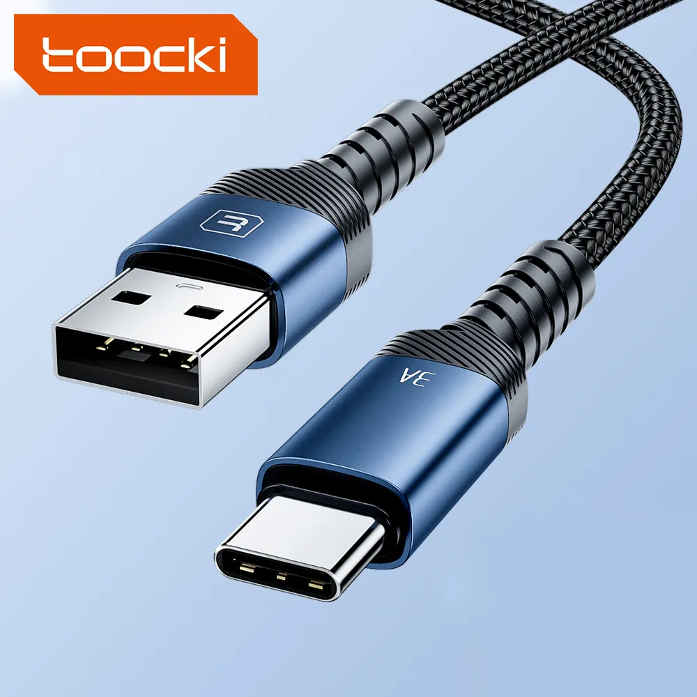 Toocki Set kabel pengisi daya ponsel, kabel pengisi daya Usb Tipe C I, 1M/2M untuk Iphone 15