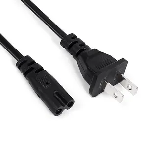 USA 2 pin power cord ps3 USA Power Cable ps4 IEC C7 cable usa figure 8 power cable for camera