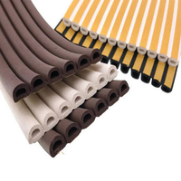 Bandes d'étanchéité en mousse de caoutchouc EPDM autocollantes au design moderne, formes D/E/I/P, pour portes, anti-poussière et insonorisation
