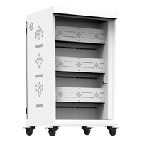 Chariot de recharge pour tablettes Entrans EN48, 48 baies, armoire en acier au carbone/ABS ignifuge, certifié CE/FCC pour appareils mobiles