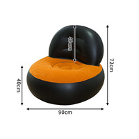 Mobilier Extérieur Gonflable Pliable en PVC Design Moderne Floqué 6P EN71 pour Hôtels Parcs Chambres Entrepôts