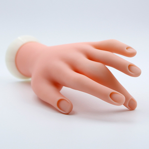 Main d'entraînement en ABS pour ongles artificiels, main souple pour faux ongles, doigt positionnable pour l'art des ongles, ensemble d'outils de présentation pour la formation en manucure en salon - Product Image 3