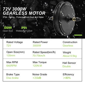 Kit de conversion de vélo électrique Greenpedel Bargain Price 72V 3000W haute performance sans batterie - Product Image 3