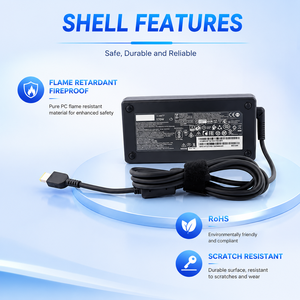 Adaptador de corriente para portátil de 170W con puerto USB, precio de venta directa de fábrica al por mayor, para Lenovo, con protección contra cortocircuitos. - Product Image 1
