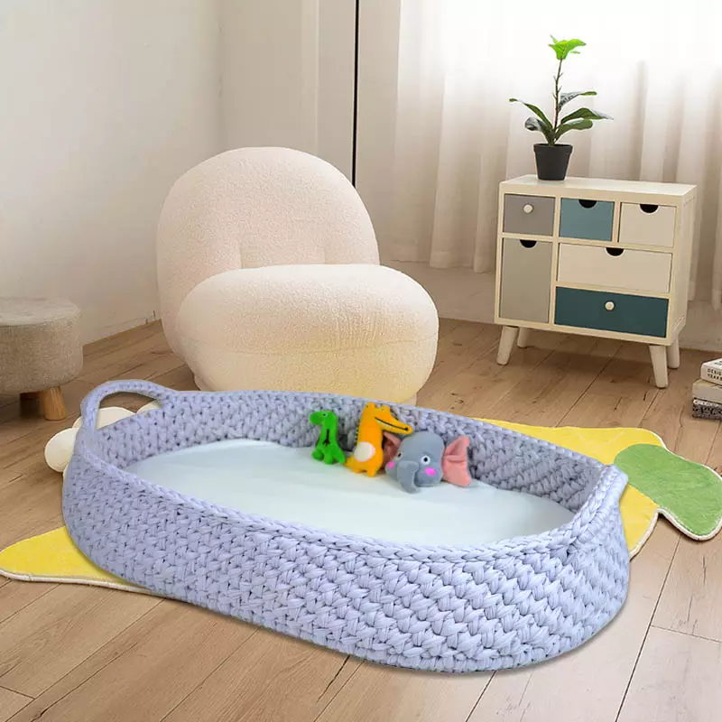 Корзина для смены младенцев из натурального хлопка в стиле бохо