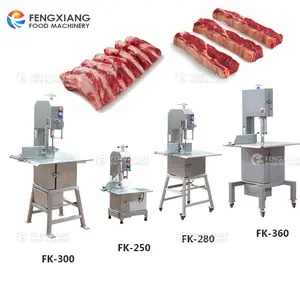 Fonte Fábrica Grande Bife Corte Automático Máquina Rib Carne Congelada Cortar Osso Serra Máquina