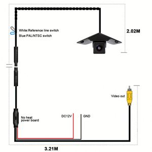 Belo Auto OEM <b>Wireless</b> AHD 720P Rear <b>Camera</b> for Mercedes-Benz SL Big Logo 170 Degree Front View Reverse Waterproof - Product Image 3
