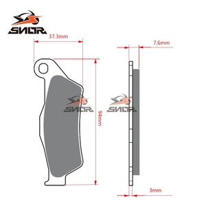 Pastillas de Freno Delanteras de Cobre Sinterizado <span class=keywords><strong>SNOR</strong></span> para Motocicletas Todoterreno KTM EXC EXCF SX SXF XC XCF XCW HUSQVARNA FC FE FX TC TE TX - Product Image 6