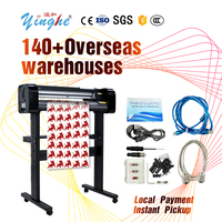 Plotter de corte de vinilo gráfico Yinghe de 720 mm de ancho, cortadora de pegatinas gráficas de alta precisión de 2 pies con controlador de motor paso a paso