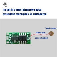IKSLED 10PCS Module de bouton tactile de type condensateur, capteur de commutation tactile à canal unique à verrouillage automatique DC3.7V 5V 12V 24V 3A