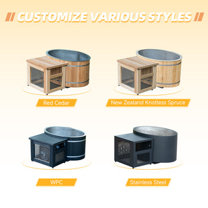 Neues Modell WPC Kaltwasser-Tauchbecken Unterstützte Kühltherapie für den Heimgebrauch Edelstahl-Ausgekleidetes Eisbad mit Kühler - Product Image 5