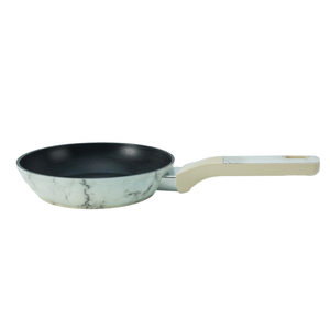 Ensemble de 3 poêles antiadhésives modernes à motif marbre, en <span class=keywords><strong>aluminium</strong></span> forgé, <span class=keywords><strong>sans</strong></span> <span class=keywords><strong>PFOA</strong></span>, compatibles induction, avec couvercles en verre - Product Image 3