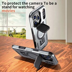 เคสโทรศัพท์กันกระแทก TPU+PC+โลหะผสมสังกะสี พร้อมขาตั้ง รองรับการชาร์จไร้สาย สำหรับ iPhone 17 Pro Max - Product Image 3