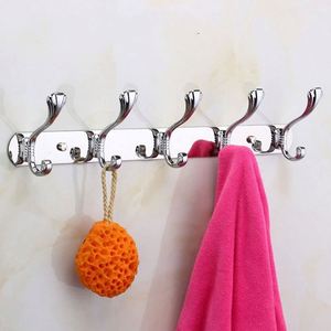 Stylish Durable Eco-Friendly Stainless Steel Wall-Mounted Multi-Color Seamless Thickened <b>Hook</b> for Clothing Door for Home - Product Image 2