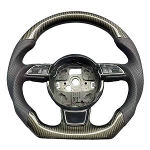 Volante Sportivo Personalizzato CE per <span class=keywords><strong>Audi</strong></span> con Fibra di Carbonio e Pelle per Modelli B9 A3/A4/A5/A6/A7/A8 - Product Image 3