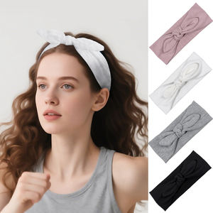 ยางรัด<span class=keywords><strong>ผม</strong></span>หูกระต่ายสีทึบสำหรับผู้หญิงเรียบง่ายและอเนกประสงค์สำหรับออกกำลังกายวิ่งและใช้ในชีวิตประจำวัน - Product Image 4