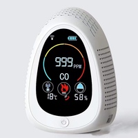 Controlador de gas de calidad del aire portátil 0-1000ppm co detector alarma batería Tuya WiFi detector de monóxido de carbono para co detector