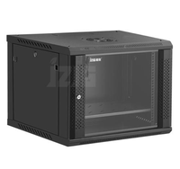 Armoire réseau murale en acier 4U, rack de serveur de centre de données 19 pouces avec portes en verre DDF, protection IP20