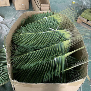 Hojas de Palma de areca de gran tamaño a prueba de rayos <span class=keywords><strong>ultravioleta</strong></span> decoración verde de boda hojas de palma artificiales tropicales - Product Image 3