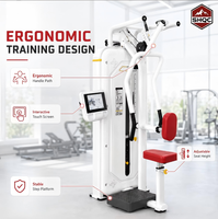 Máquina de remo digital inteligente con resistencia motorizada y pantalla táctil para entrenamiento de espalda, equipo comercial de gimnasio al por mayor