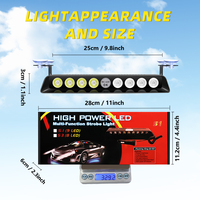 Feux de détresse à LED super lumineux 12V, 8 LED, clignotants pour pare-brise, feux de tableau de bord pour voitures, véhicules, camions - État neuf