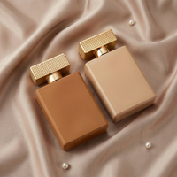 Flacons de parfum vides en verre rectangulaires de luxe élégants verts de 100 ml, vente en gros Anding