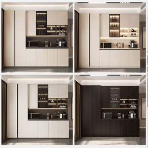 Aparador de Madera de Teca China de Estilo Nórdico Vintage, Mueble de Estilo Antiguo Tradicional para Comedor, Cocina, Vino, Sala de Estar, Casa de Campo - Product Image 2