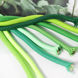 Cuerda con cordón plano de moda personalizada ecológica, punta de extremo de goma de poliéster para pantalones cortos con capucha, zapatos con acabado recubierto, novedad - Product Image 6