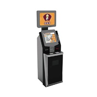 Kiosque de libre-service pour l'enregistrement des billets à l'aéroport avec imprimante de billets d'embarquement et de cartes d'identité, lecteur de passeports, compatible SDK, pour usage intérieur