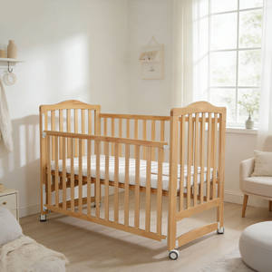 Cuna Moderna Multifuncional de Madera Maciza Blanca de 120x60cm para Dormitorio, Hotel y Escuela con 2 Años de Garantía - Product Image 4