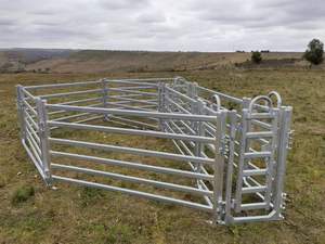 羊/牛/ヤギ/馬用ヘビーデューティ家畜パネル亜鉛メッキ圧力処理木材熱処理 - Product Image 4