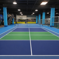 Dalles de sol sportives en PVC emboîtables RunSure, épaisseur 3-8 mm, écologiques, pour terrains de badminton, sols de gymnase intérieurs, absorption des chocs