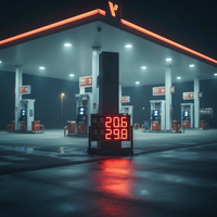 Panneaux publicitaires pour stations-service à bas prix, affichage LED pour essence, panneau de prix pour station-service, panneau pylône LED avec écran LED